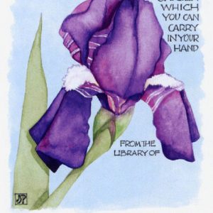 Iris with Quote Bookplates